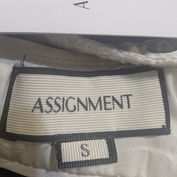 Assignment Gisele Bralette Top Women's Size Small Tweed Ivory Pearl New With Tag - Picture 5 of 7